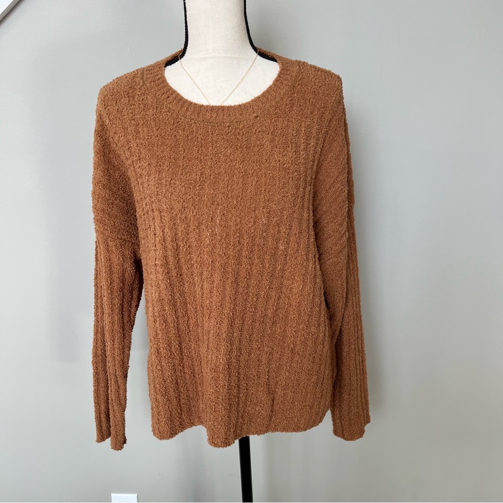 Maurices Solid Teddy Step Hem Pullover Sweater